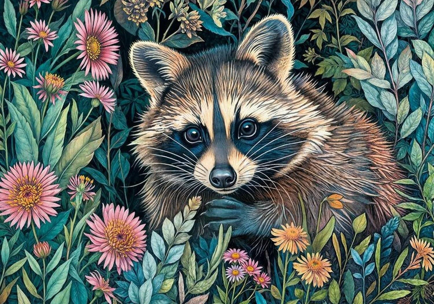 Mosómedve a virágok közt Cherry Pazzi 1000 darabos kirakó puzzle (CP - 30851 5903728730851) - puzzlegarden