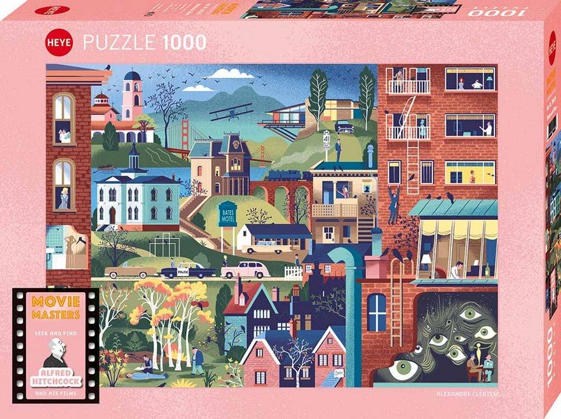 Movie Masters - Hitchcock filmek HEYE 1000 darabos kirakó puzzle (HE - 30029) - puzzlegarden