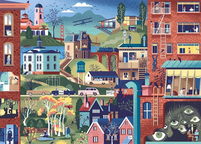 Movie Masters - Hitchcock filmek HEYE 1000 darabos kirakó puzzle (HE - 30029) - puzzlegarden