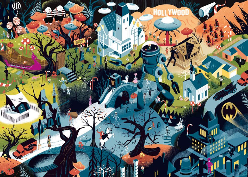 Movie Masters - Tim Burton filmek HEYE 1000 darabos kirakó puzzle (HE - 29882) - puzzlegarden