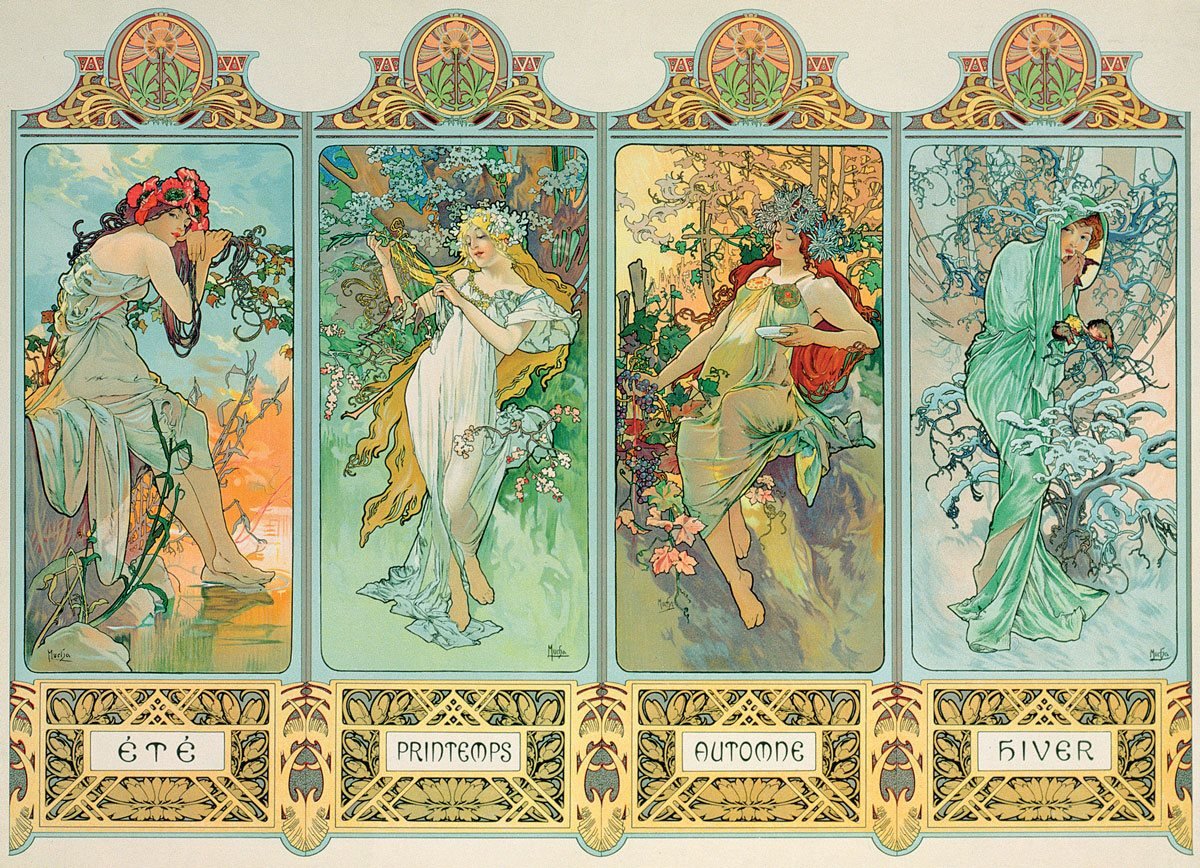 Mucha - A Négy Évszak EuroGraphics 1000 darabos kirakó puzzle (EUR - 6000 - 0824) - puzzlegarden