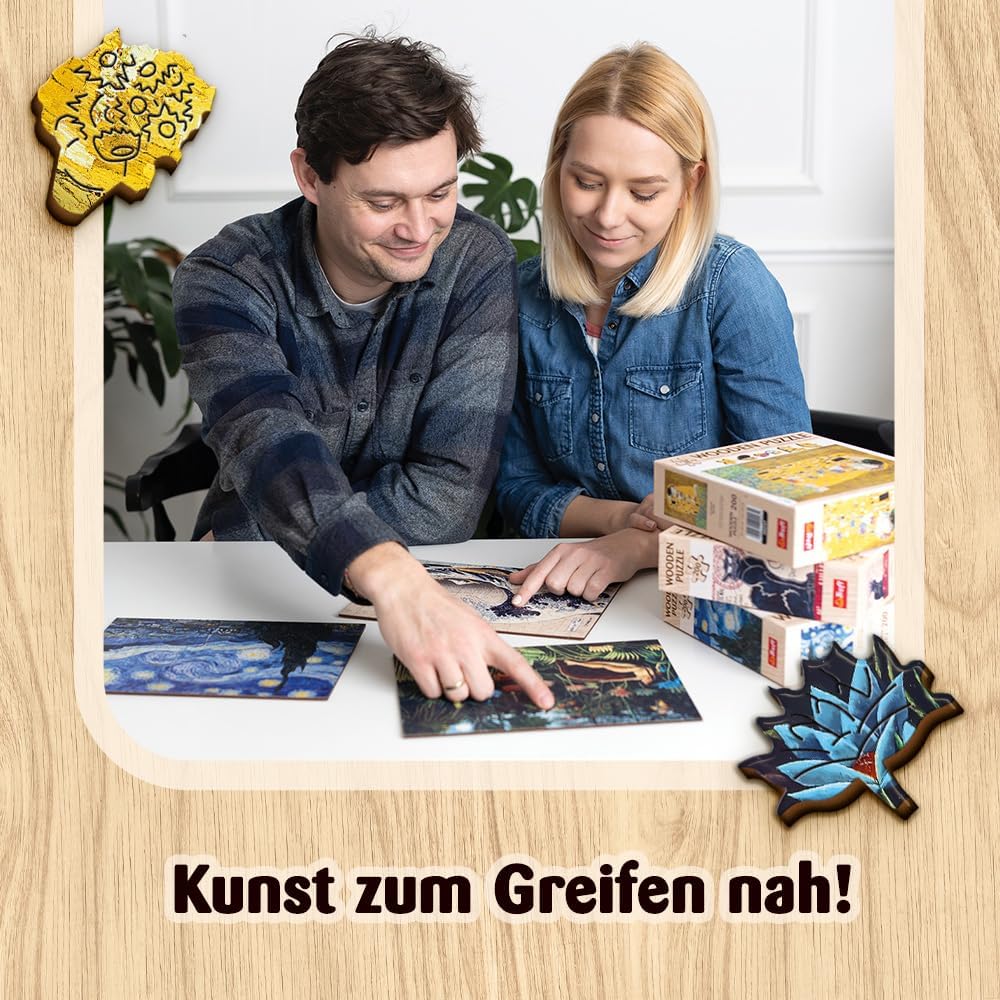 Munch - A sikoly - FA kirakó Trefl Wood Craft 200 darabos kirakó puzzle (TR - 20252) - puzzlegarden