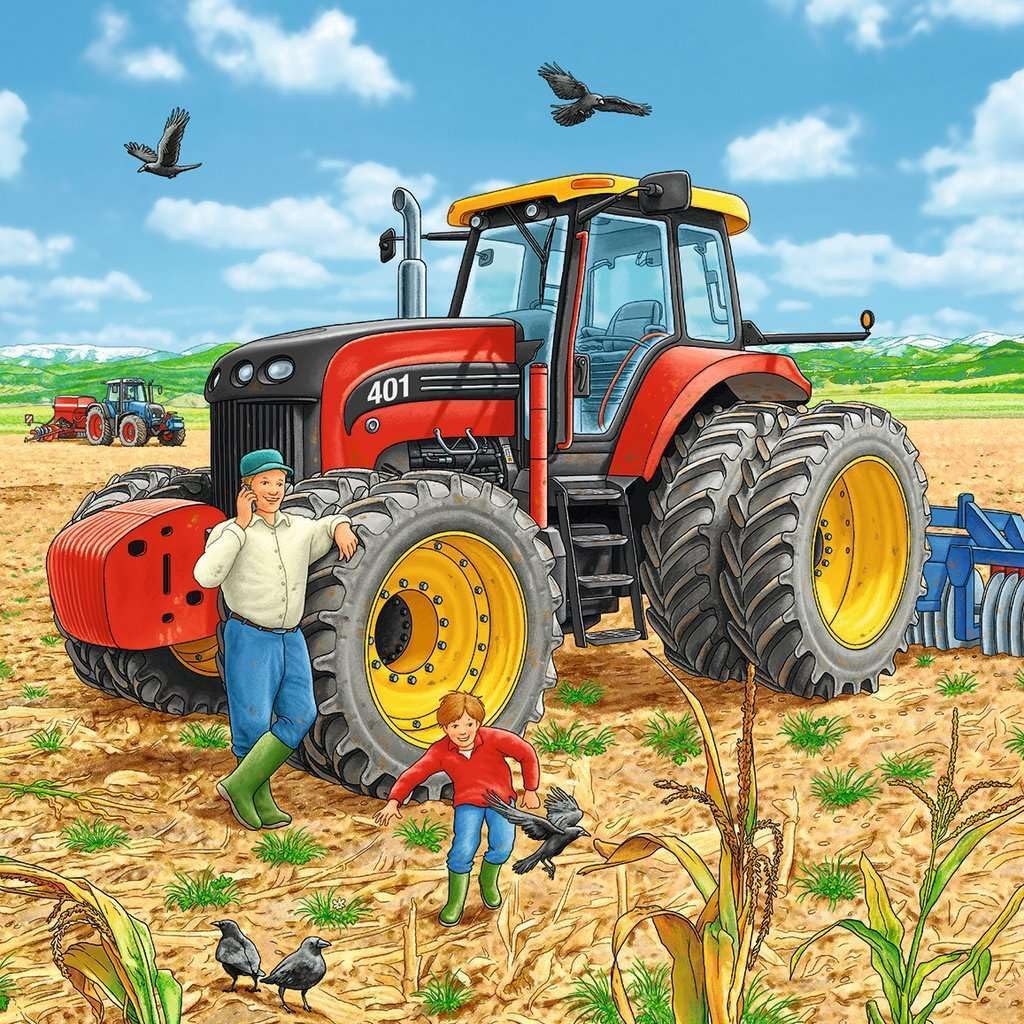 Munkagépek - 3x49 Ravensburger 49 darabos kirakó puzzle (RA - 08012) - puzzlegarden