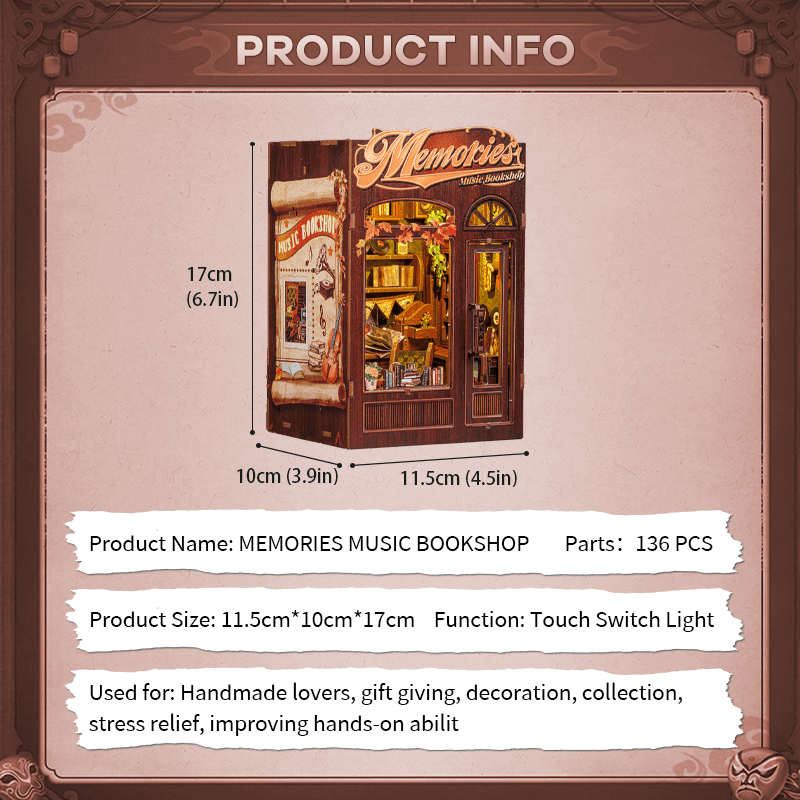 Muzsika Könyvesbolt CuteBee 136 darabos kirakó puzzle (CB - SD04B) - puzzlegarden