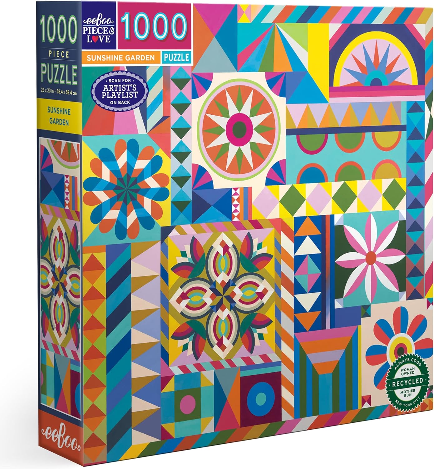 Napfényes Kert Eeboo 1000 darabos kirakó puzzle (EB - PZTSNG) - puzzlegarden