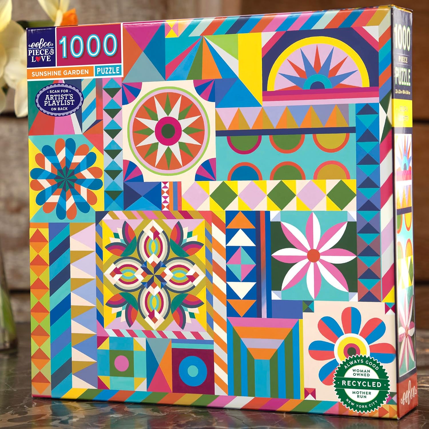 Napfényes Kert Eeboo 1000 darabos kirakó puzzle (EB - PZTSNG) - puzzlegarden