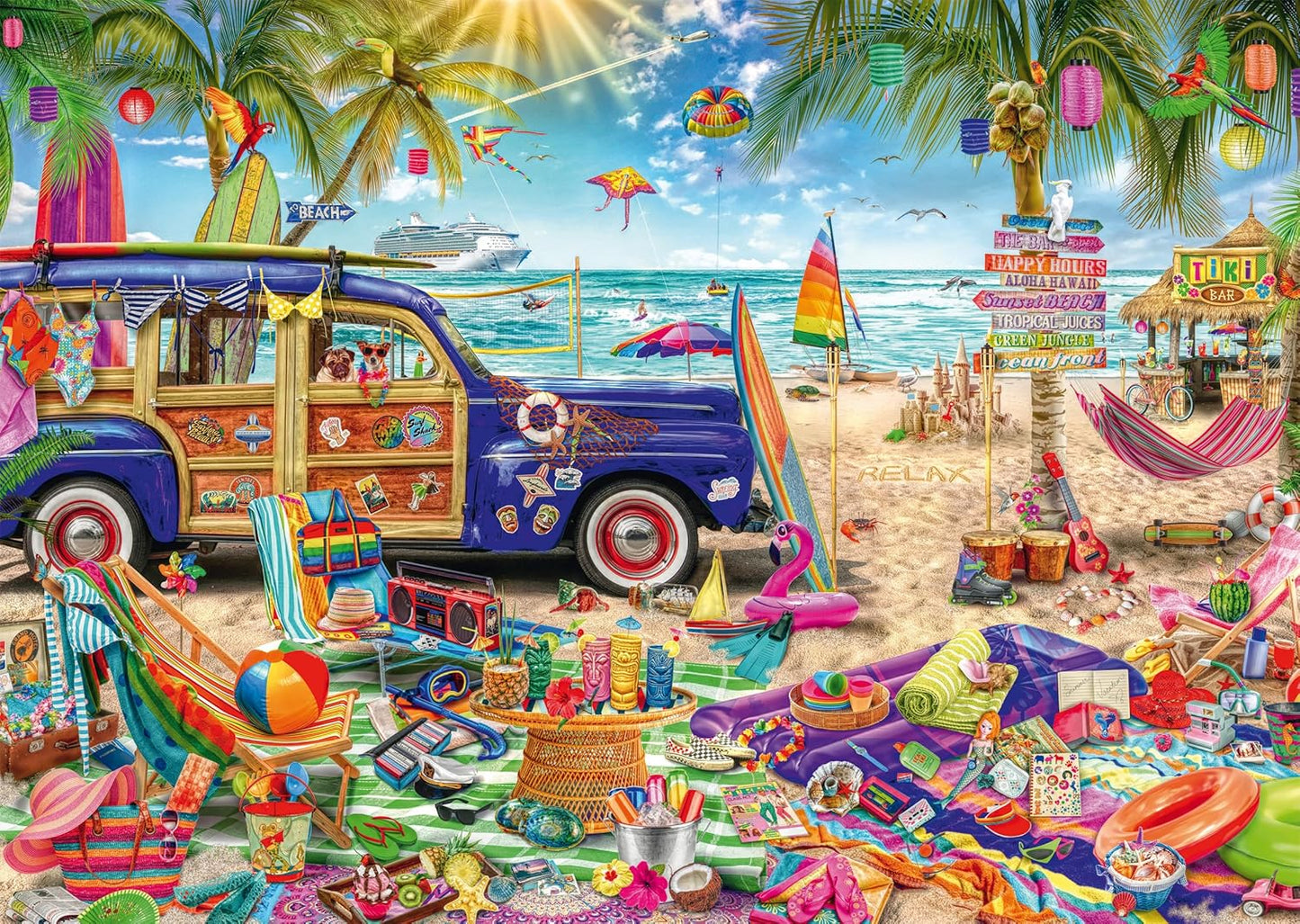 Napsütéses pihenő a tengerparton Schmidt Spiele 1000 darabos kirakó puzzle (SCH - 59793) - puzzlegarden