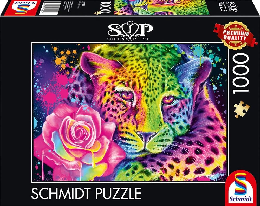 Neon Szivárványos Leopárd Schmidt Spiele 1000 darabos kirakó puzzle (SCH - 58514) - puzzlegarden