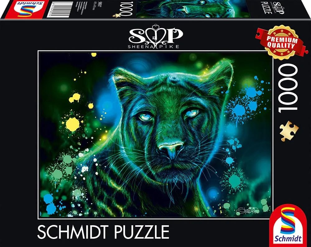 Neon - Zöld Párduc Schmidt Spiele 1000 darabos kirakó puzzle (SCH - 58517) - puzzlegarden