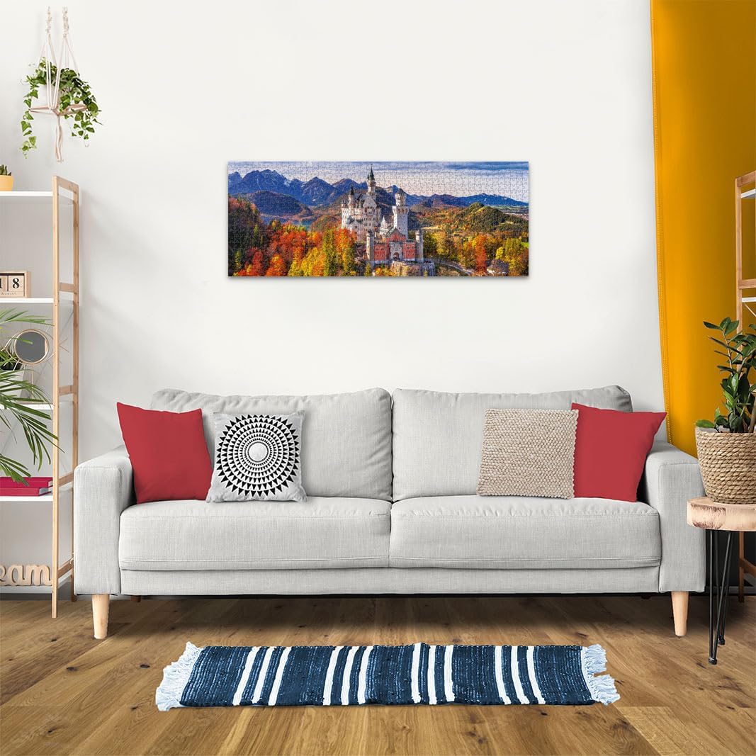 Neuschwanstein, Bajorország - panoráma Ravensburger 1000 darabos kirakó puzzle (RA - 12000445 4005555004455) - puzzlegarden