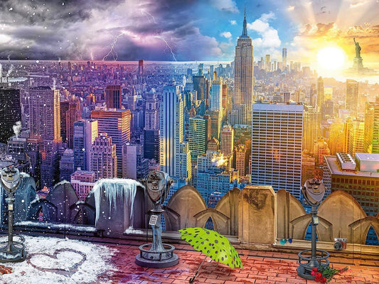 New York az Évszakokban Ravensburger 1500 darabos kirakó puzzle (RA - 16008) - puzzlegarden