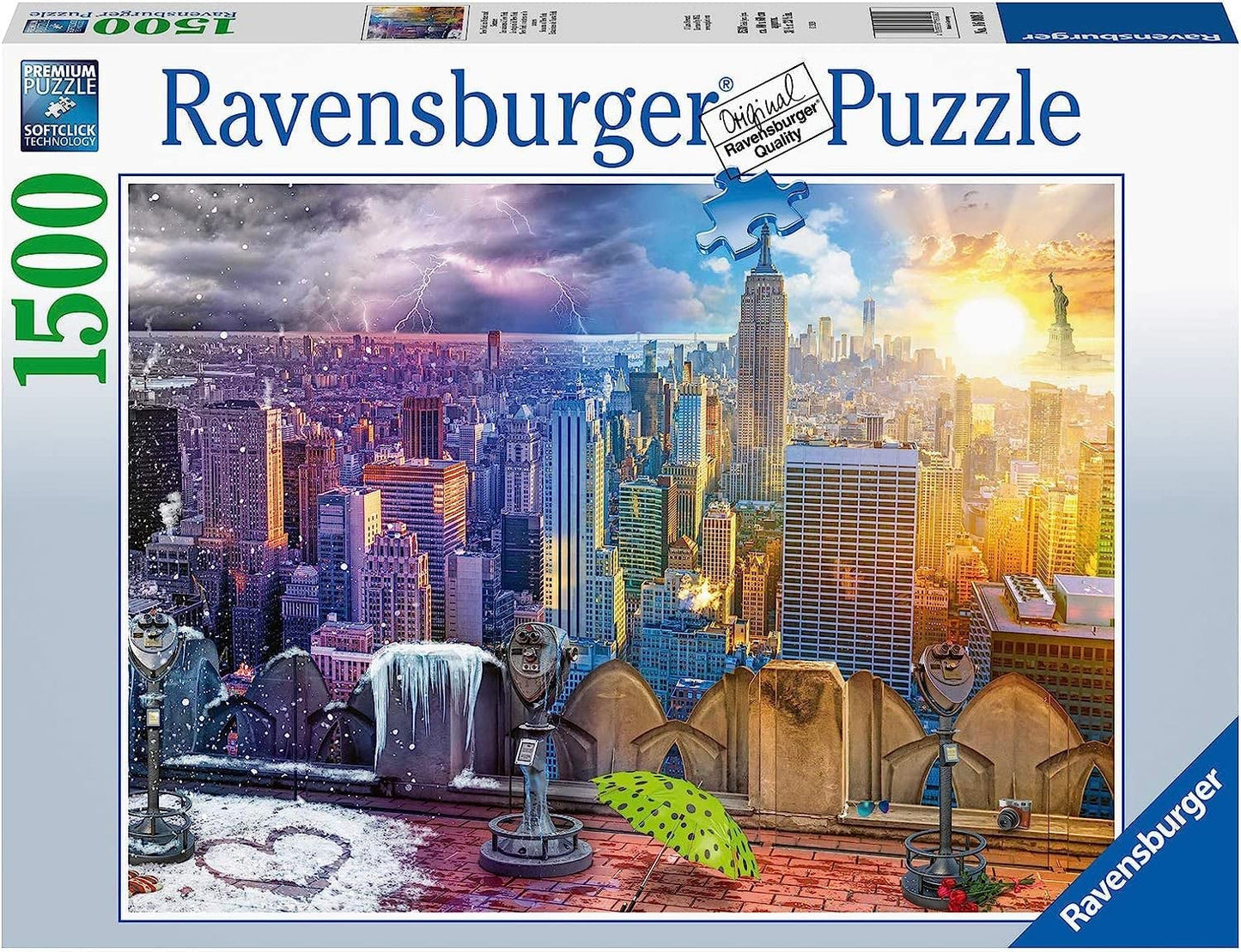 New York az Évszakokban Ravensburger 1500 darabos kirakó puzzle (RA - 16008) - puzzlegarden