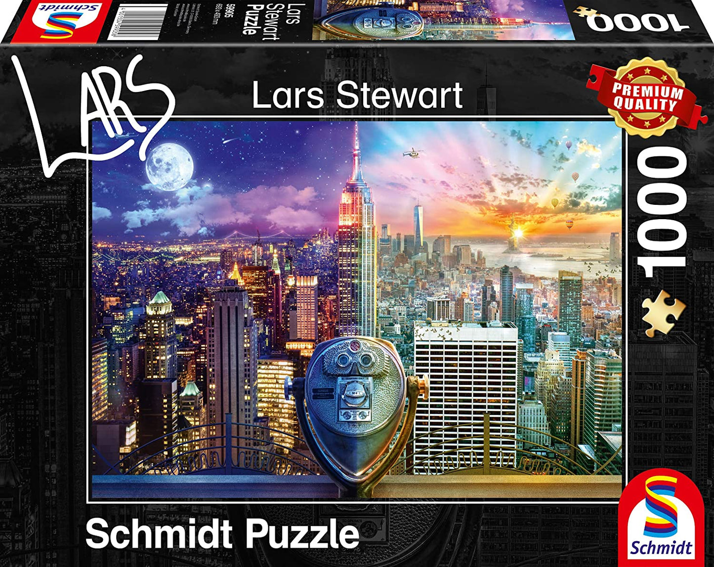 New York - Éjjel - nappal Schmidt Spiele 1000 darabos kirakó puzzle (SCH - 59905) - puzzlegarden