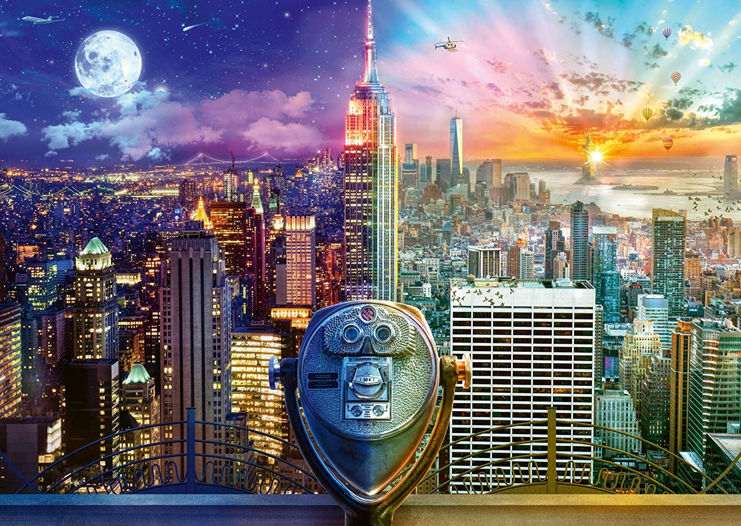 New York - Éjjel - nappal Schmidt Spiele 1000 darabos kirakó puzzle (SCH - 59905) - puzzlegarden