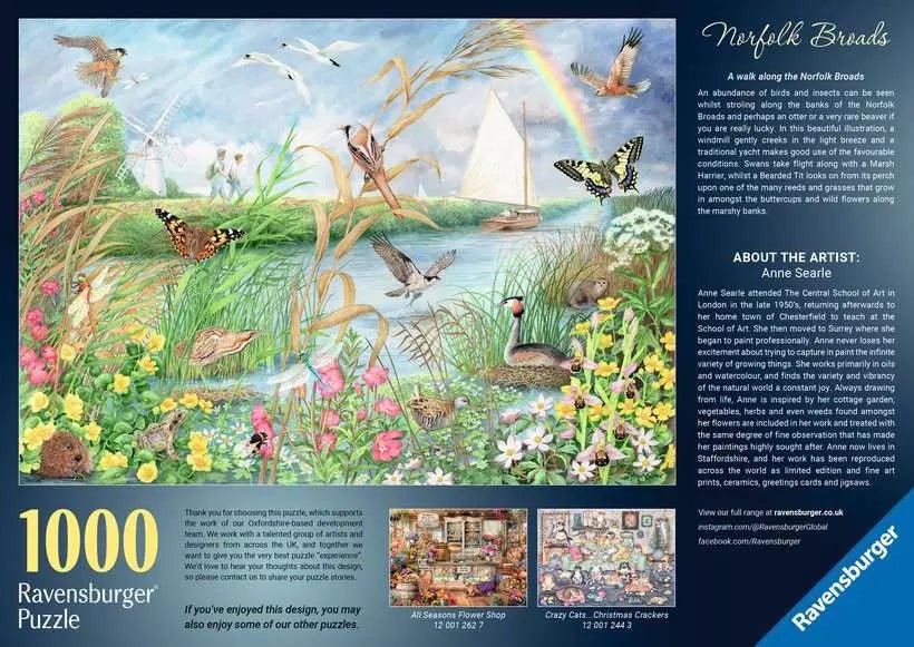 Norfolk - mocsárvidék Ravensburger 1000 darabos kirakó puzzle (RA - 12001313) - puzzlegarden
