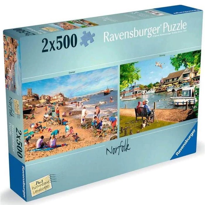 Norfolki életképek - 2x500 Ravensburger 500 darabos kirakó puzzle (RA - 12000012 4005555000129) - puzzlegarden