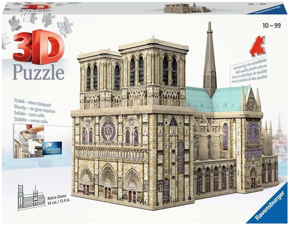 Notre - Dame - 3D Ravensburger 349 darabos kirakó puzzle (RA - 12523 4005556125234) - puzzlegarden