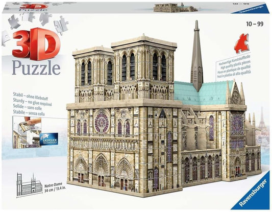 Notre - Dame - 3D Ravensburger 349 darabos kirakó puzzle (RA - 12523) - puzzlegarden