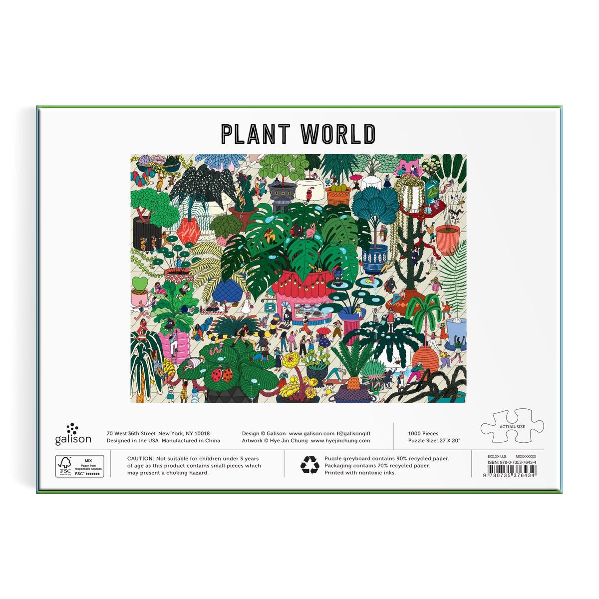 Növény - világ Galison 1000 darabos kirakó puzzle (GA - 9780735376434) - puzzlegarden