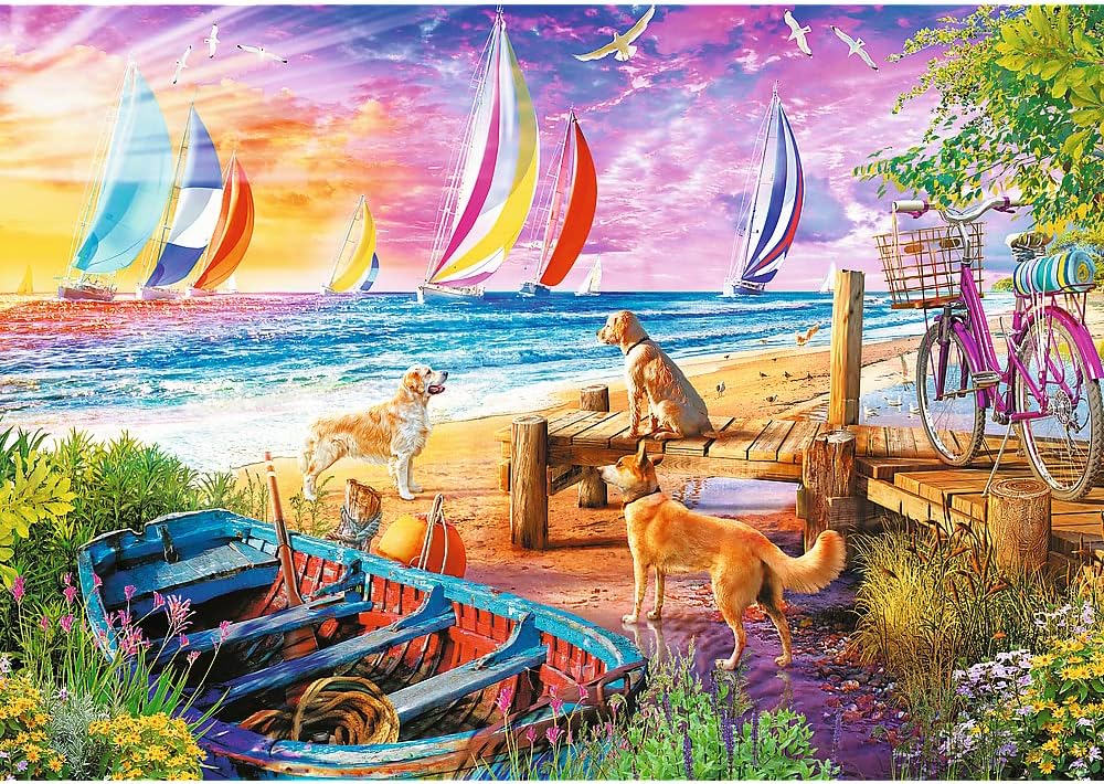 Nyaralás: Vitorlások Kilátása Trefl Prime 1000 darabos kirakó puzzle (TR - 10697) - puzzlegarden