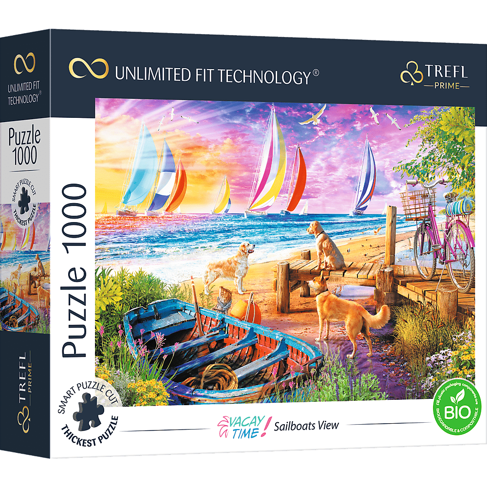 Nyaralás: Vitorlások Kilátása Trefl Prime 1000 darabos kirakó puzzle (TR - 10697) - puzzlegarden