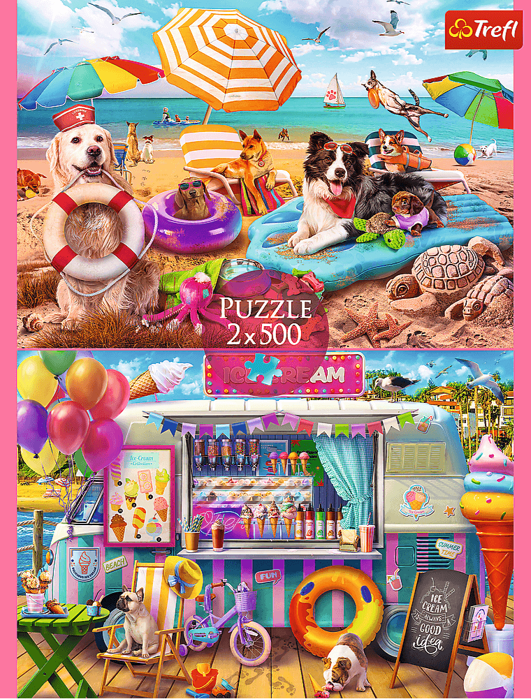 Nyári idő – 2x500 Trefl 500 darabos kirakó puzzle (TR - 37533) - puzzlegarden