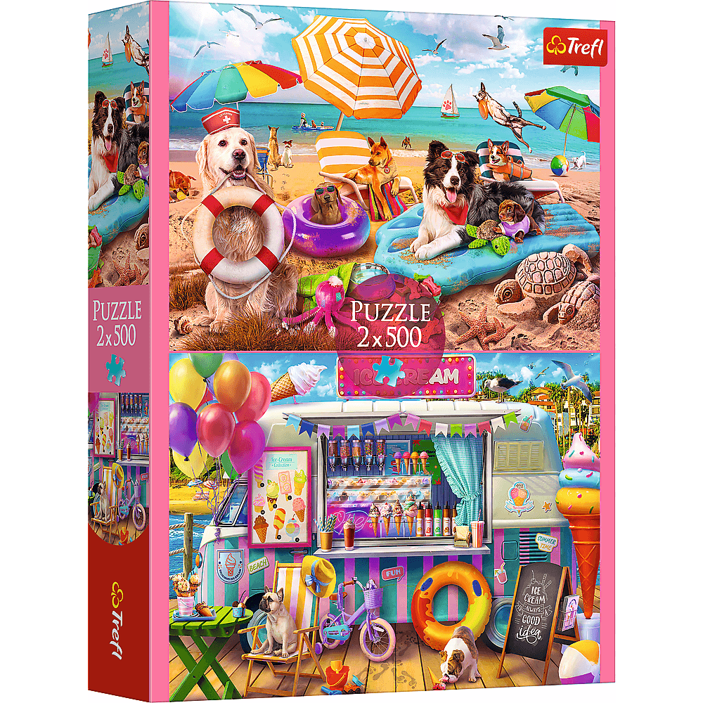Nyári idő – 2x500 Trefl 500 darabos kirakó puzzle (TR - 37533) - puzzlegarden