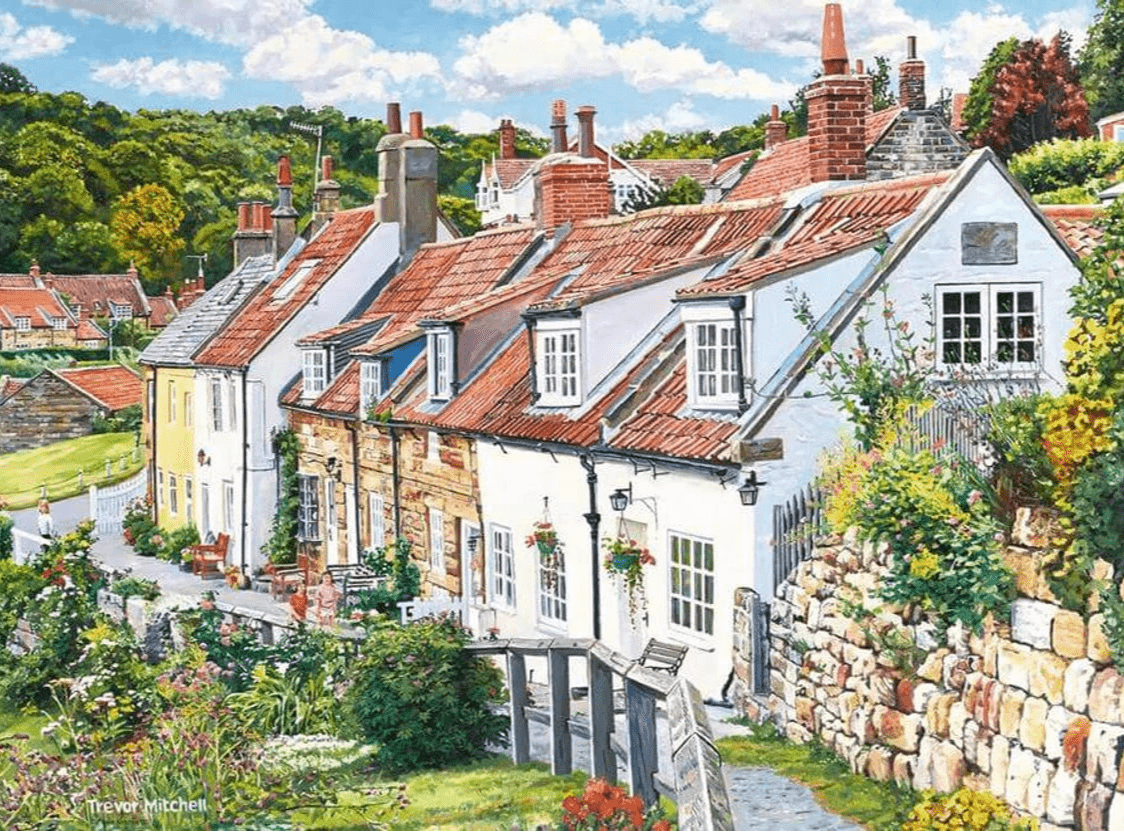 Nyugodt Kunyhók - Észak Yorkshire - 2x500 Ravensburger 500 darabos kirakó puzzle (RA - 12000024) - puzzlegarden
