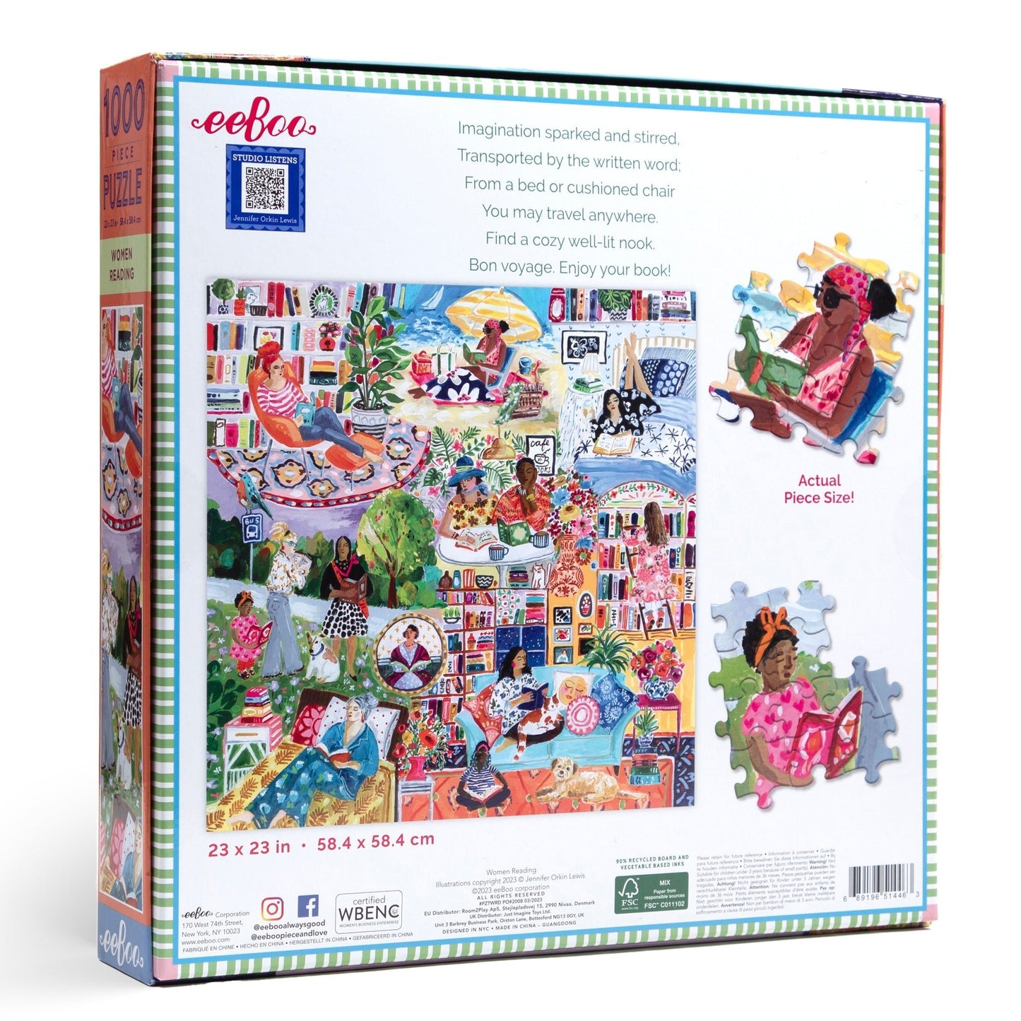Olvasó nők Eeboo 1000 darabos kirakó puzzle (EB - PZTWRD) - puzzlegarden