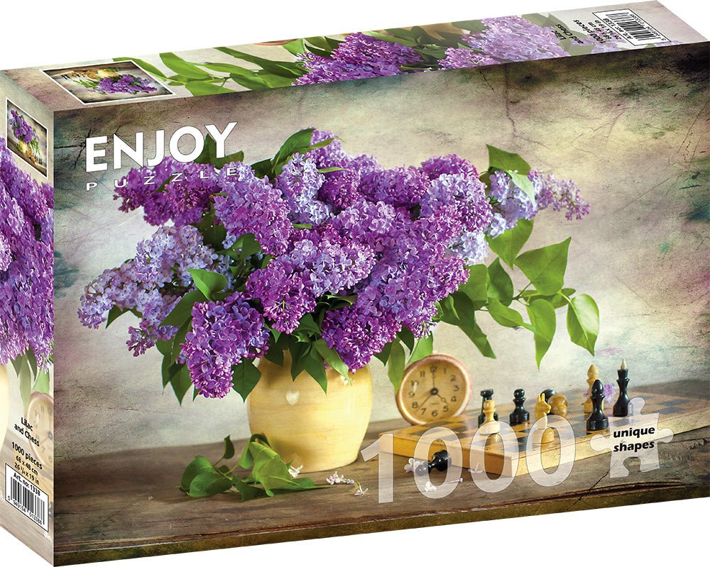 Orgona csokor Sakktáblával Enjoy 1000 darabos kirakó puzzle (EN - 1338) - puzzlegarden
