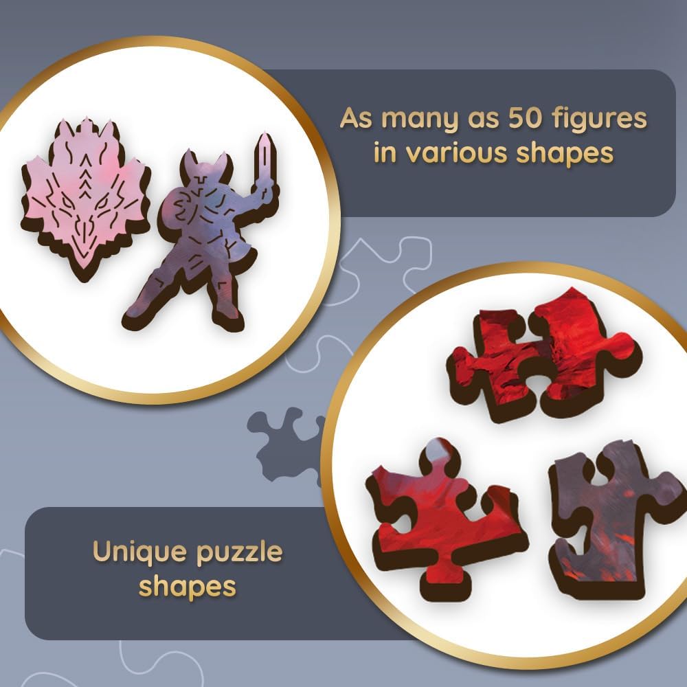 Ősi Vörös Sárkány - Fa kirakó Trefl Wood Craft 500 darabos kirakó puzzle (TR - 20181) - puzzlegarden
