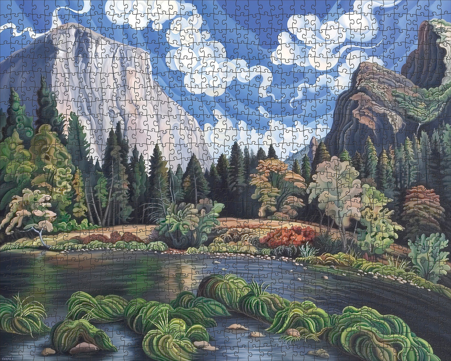 Ősz a Yosemite - völgyben Pomegranate 1000 darabos kirakó puzzle (POM - AA1148 9781087506111) - puzzlegarden