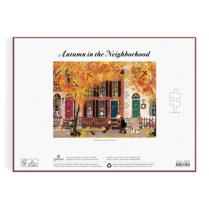 Őszi utca Galison 1000 darabos kirakó puzzle (GA - 9780735375284) - puzzlegarden