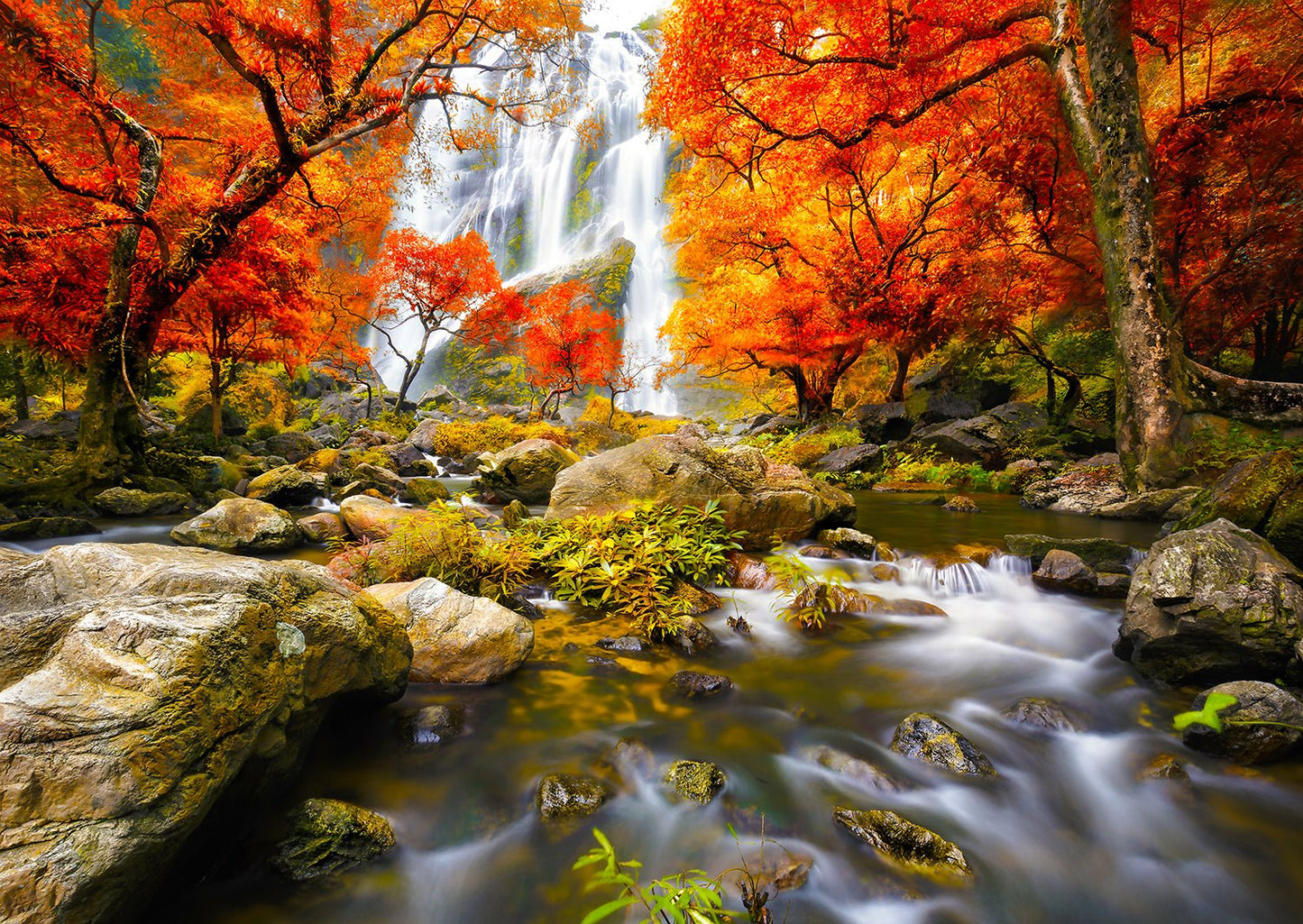 Őszi vízesés Enjoy 1000 darabos kirakó puzzle (EN - 1245) - puzzlegarden