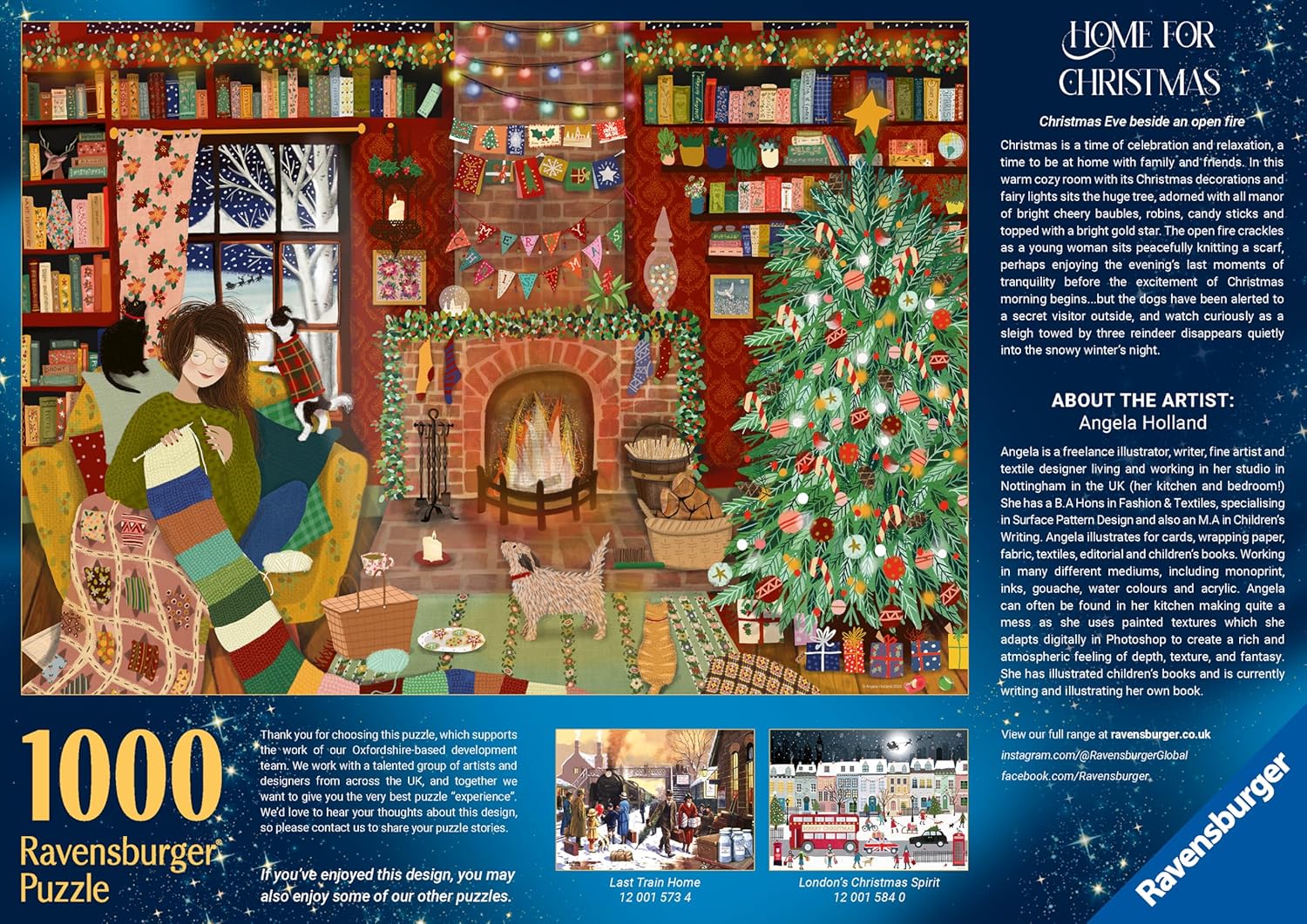 Otthon karácsonykor Ravensburger 1000 darabos kirakó puzzle (RA - 12001465) - puzzlegarden