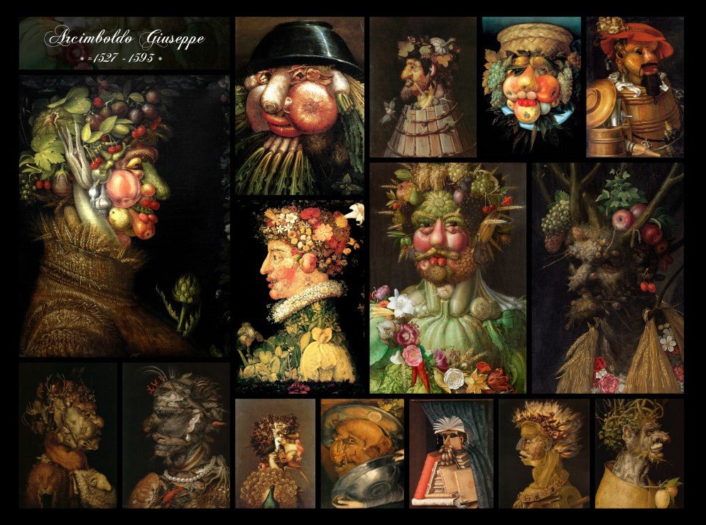 Arcimboldo - Kollázs Grafika 2000 darabos kirakó puzzle (GR - F - 30215) - puzzlegarden