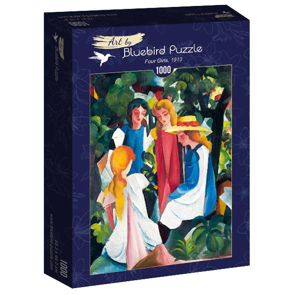 August Macke - Négy Lány Bluebird 1000 darabos kirakó puzzle (BB - 60082) - puzzlegarden