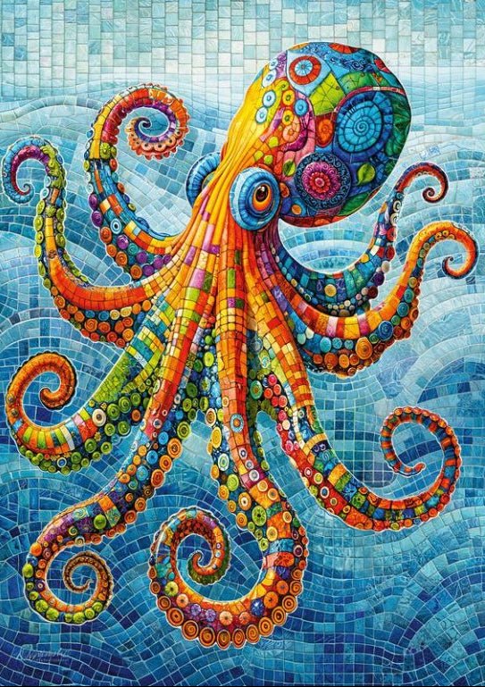 Pancsoló polip Cherry Pazzi 500 darabos kirakó puzzle (CP - 20234) - puzzlegarden