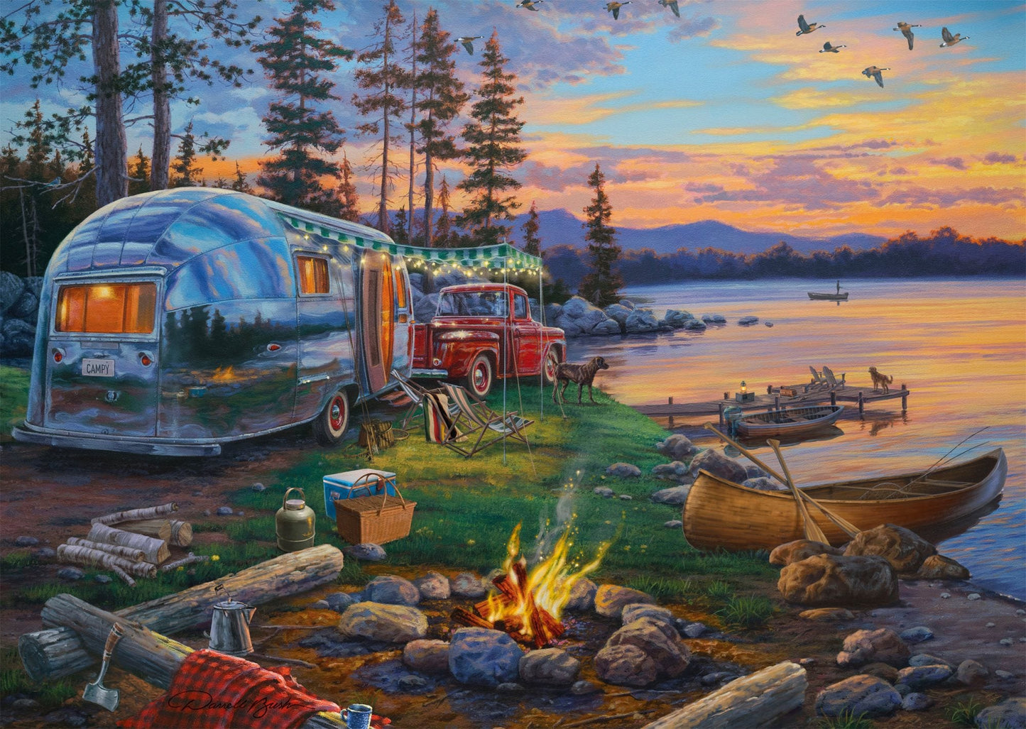 Paradicsomi Tábortűz Schmidt Spiele 1000 darabos kirakó puzzle (SCH - 58533) - puzzlegarden