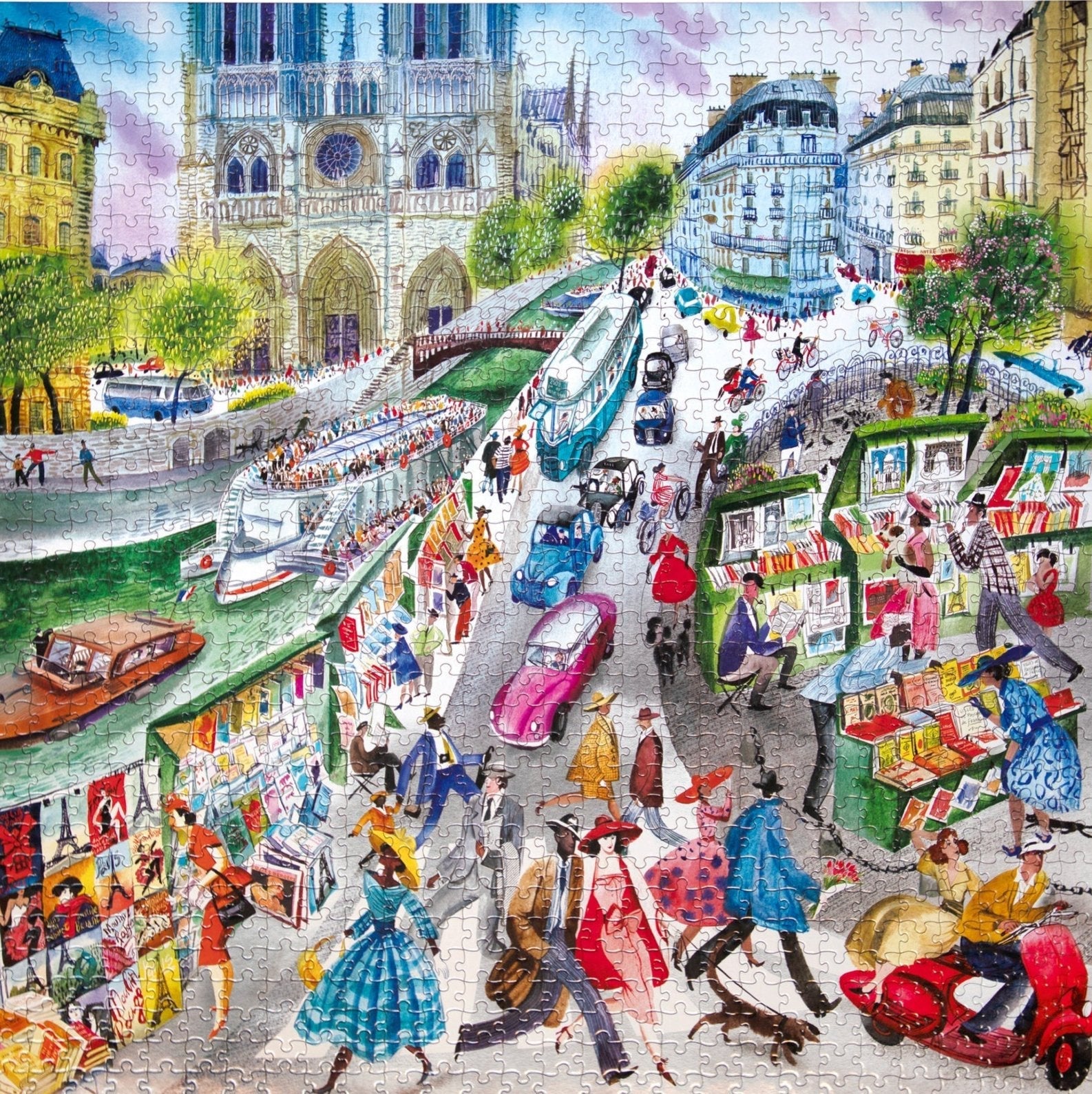 Párizsi Könyvárusok Eeboo 1000 darabos kirakó puzzle (EB - PZTPBS) - puzzlegarden