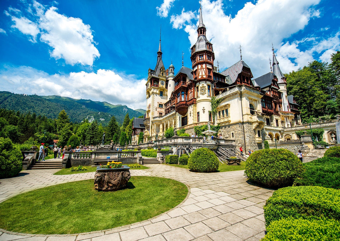 Peleș - kastély, Szinaja, Románia Enjoy 1000 darabos kirakó puzzle (EN - 1047) - puzzlegarden