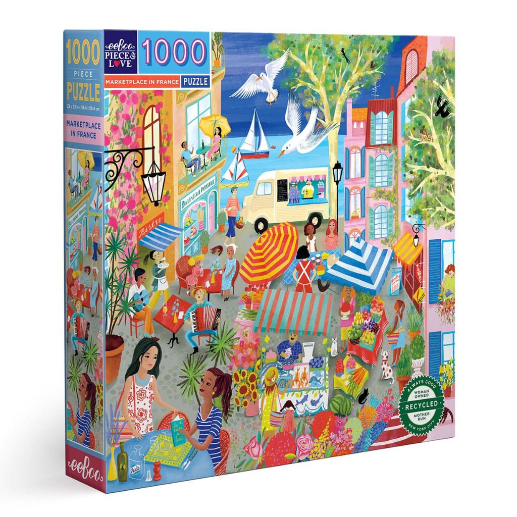 Piac Franciaországban Eeboo 1000 darabos kirakó puzzle (EB - PZTMFR) - puzzlegarden