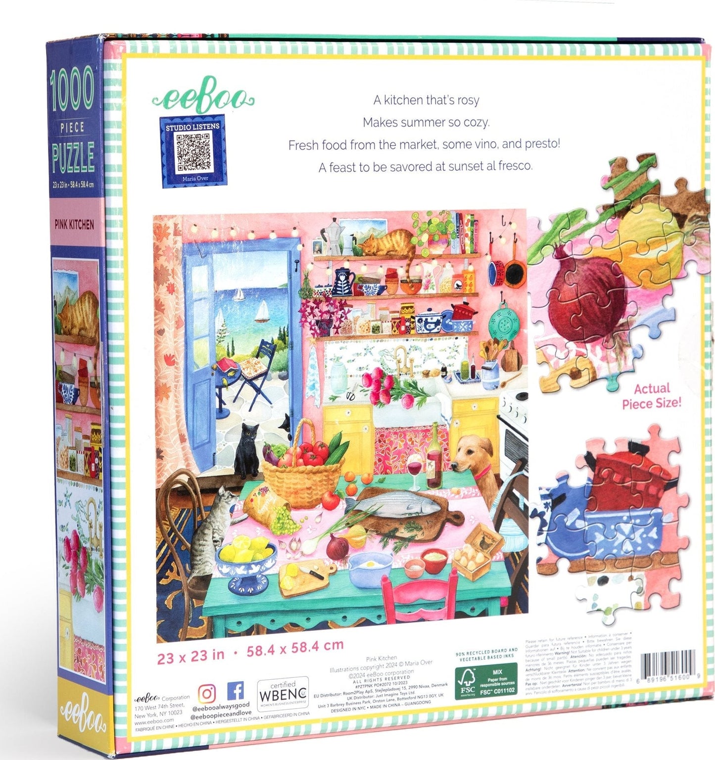 Pink Konyha Eeboo 1000 darabos kirakó puzzle (EB - PZTPNK) - puzzlegarden