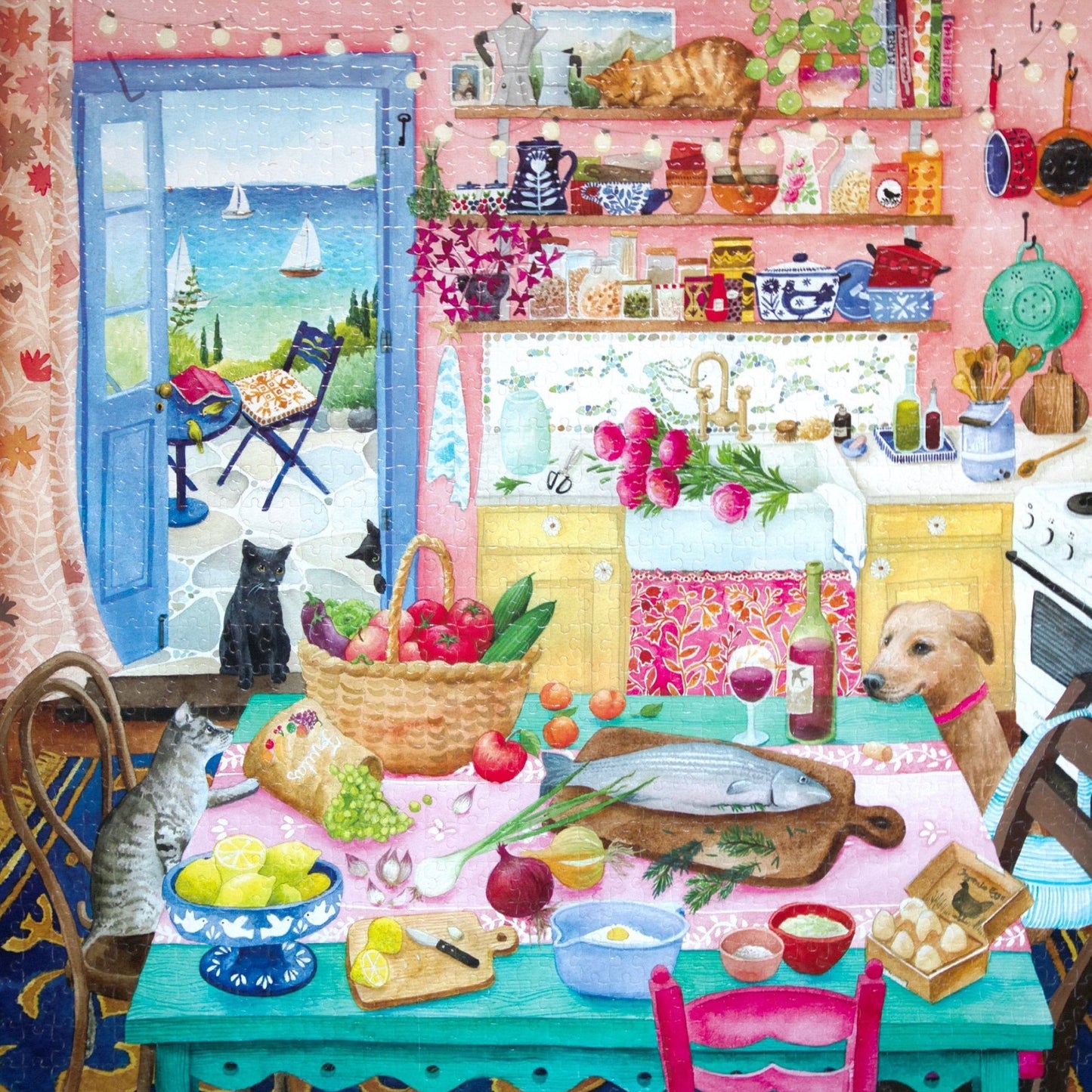 Pink Konyha Eeboo 1000 darabos kirakó puzzle (EB - PZTPNK) - puzzlegarden