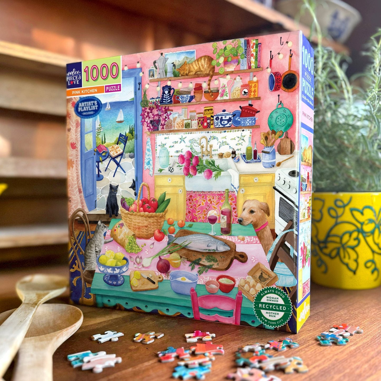 Pink Konyha Eeboo 1000 darabos kirakó puzzle (EB - PZTPNK) - puzzlegarden
