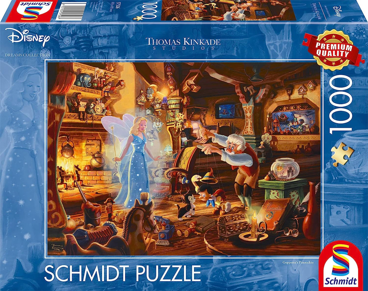 Pinokkió Schmidt Spiele 1000 darabos kirakó puzzle (SCH - 57526) - puzzlegarden