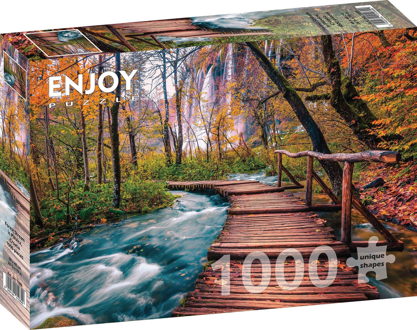 Plitvice, Horvátország Enjoy 1000 darabos kirakó puzzle (EN - 1089) - puzzlegarden