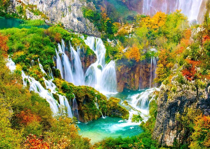 Plitvicei - tavak Ősszel Enjoy 1000 darabos kirakó puzzle (EN - 1266) - puzzlegarden