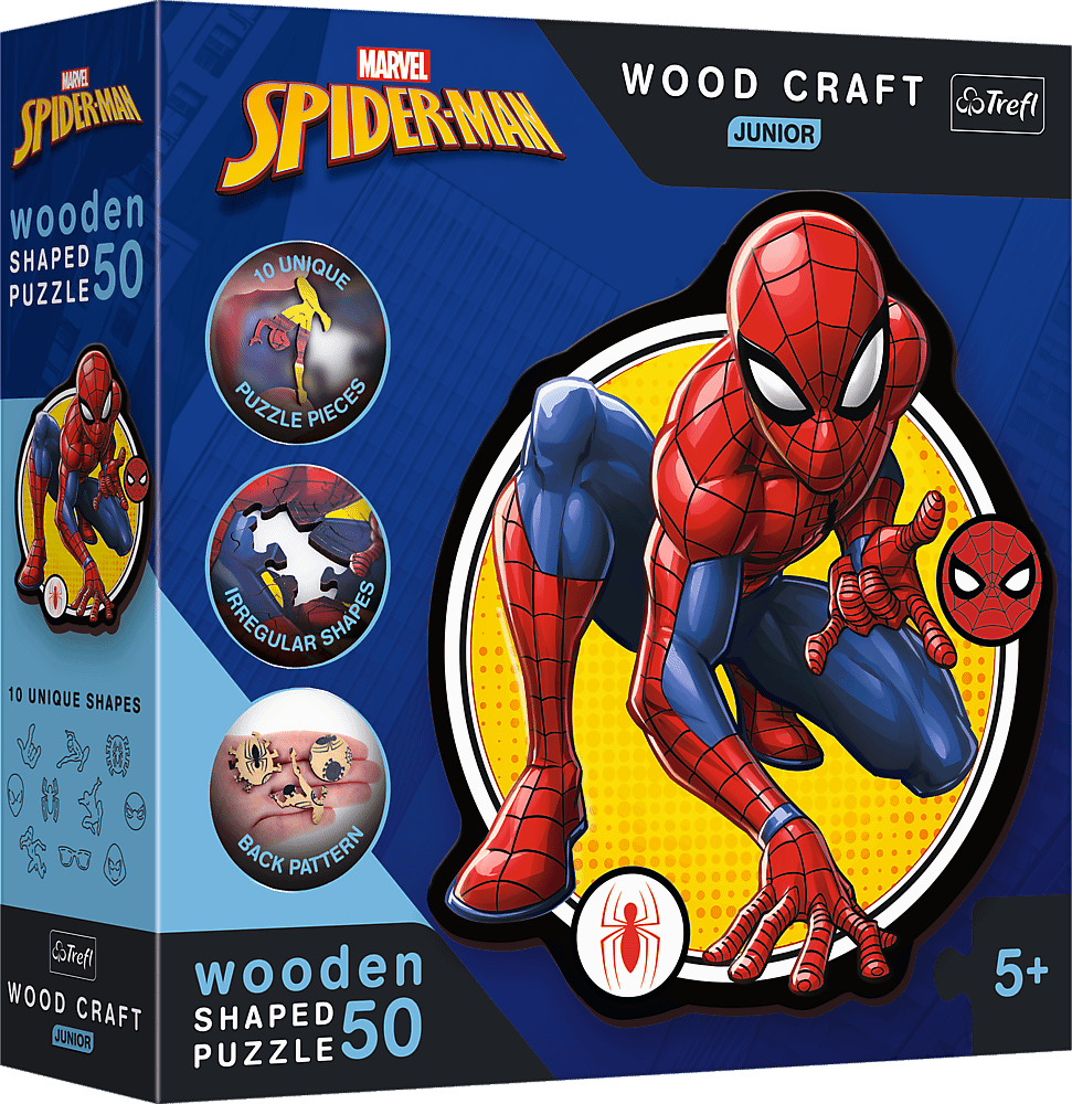 Pókember - FA kirakó Trefl Wood Craft 50 darabos kirakó puzzle (TR - 20204) - puzzlegarden