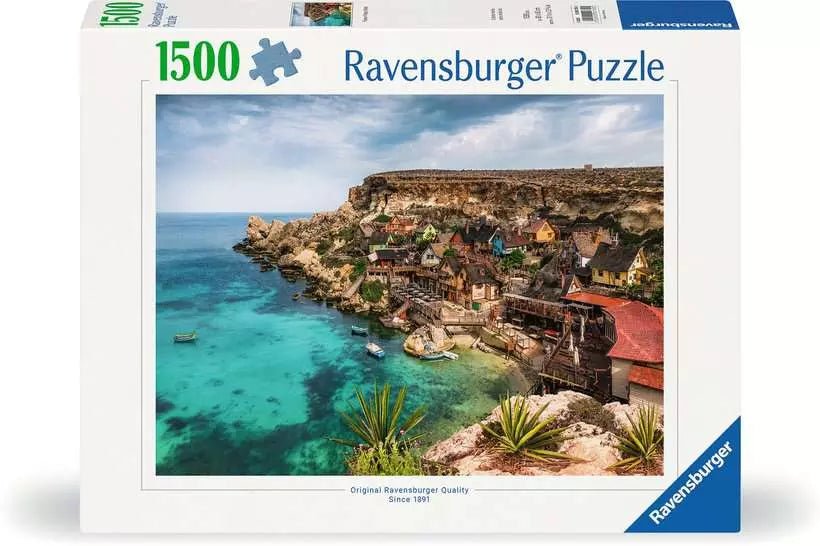 Popeye falu, Málta Ravensburger 1500 darabos kirakó puzzle (RA - 12000739) - puzzlegarden
